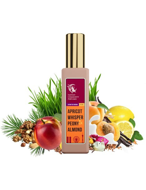 Apricot Whisper Peony & Almond Perfume. Buy Fruity Gourmand Perfume - APRICOT WHISPER PEONY & ALMOND | Fantasy Community Perfumes